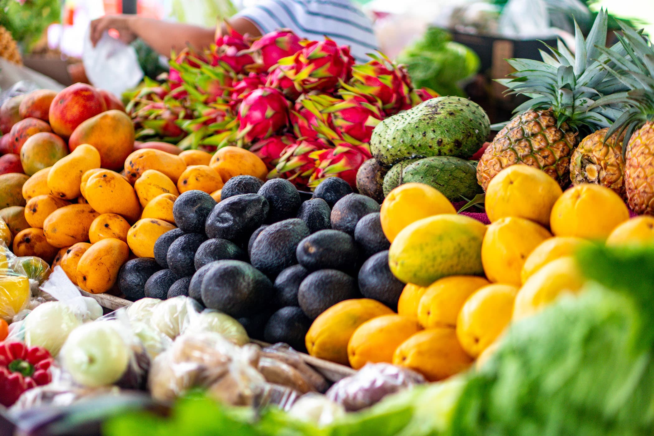 A mix of fruit at the Farmer's Market