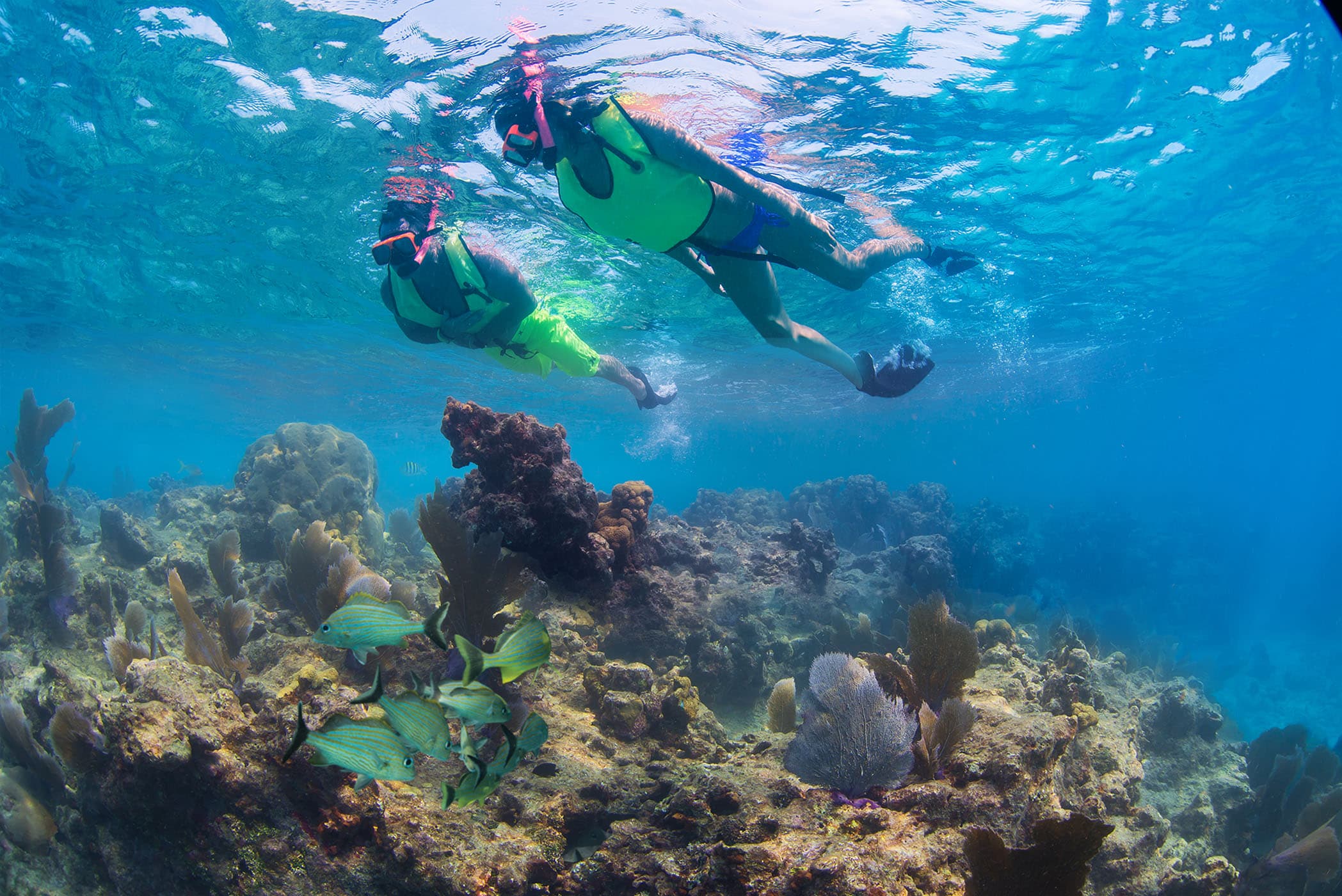 2 people on a Fury Snorkel