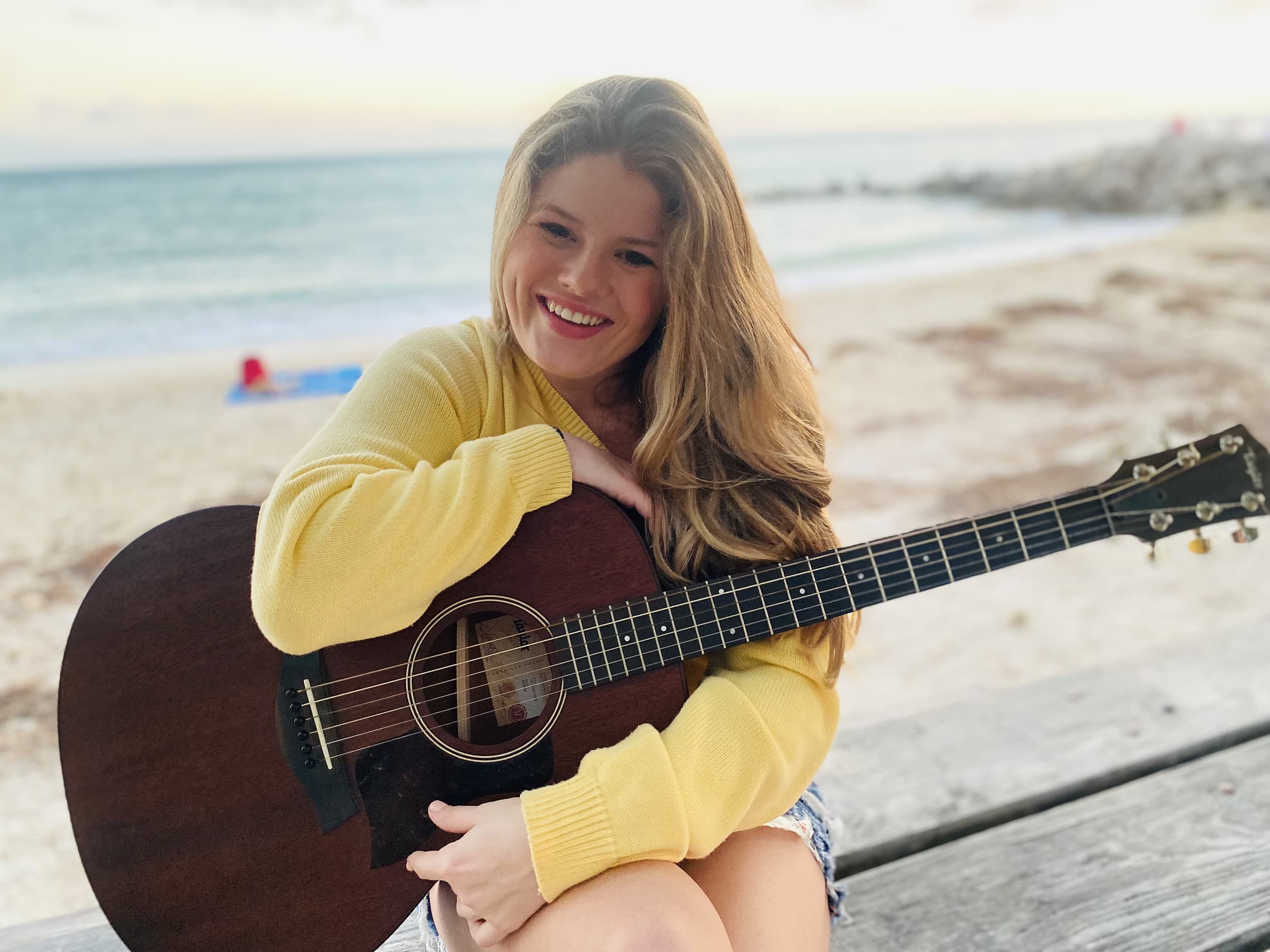 Meghan Barter singing live music at Sunset Pier, Ocean Key Resort in Key West, Florida