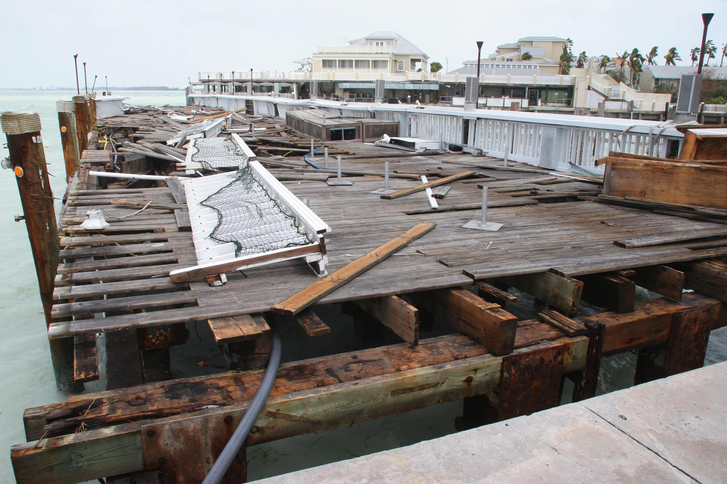 OKR HISTORY, Sunset Pier Damaged 2 Wilma Bill Foster