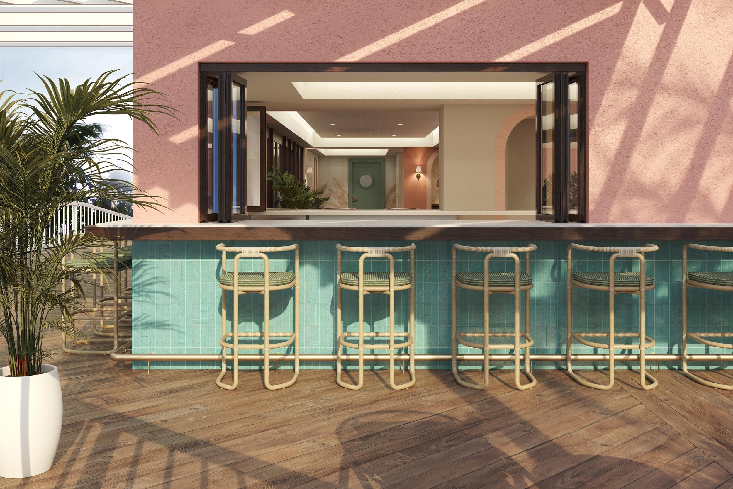 Sweet Bird Bar Outdoor Seating Area