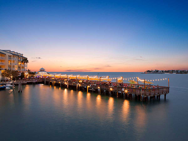 Sunset pier at sunset