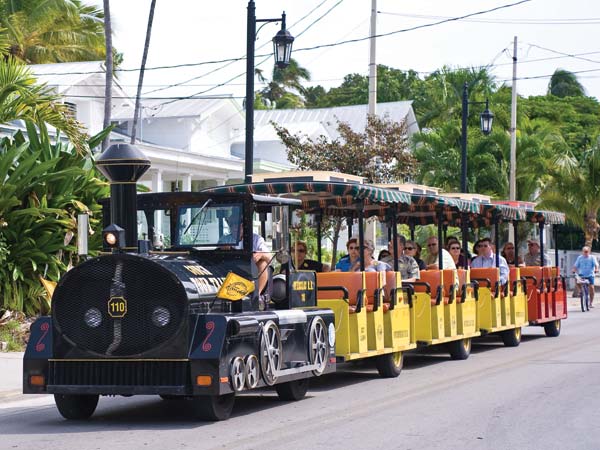 Conch train in Key West, FL