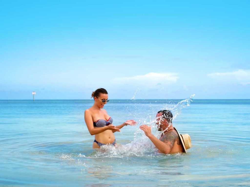 Couple at the beach in Key West