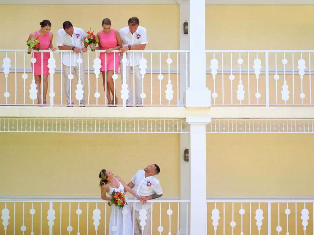 Wedding party at Ocean Key Resort, FL