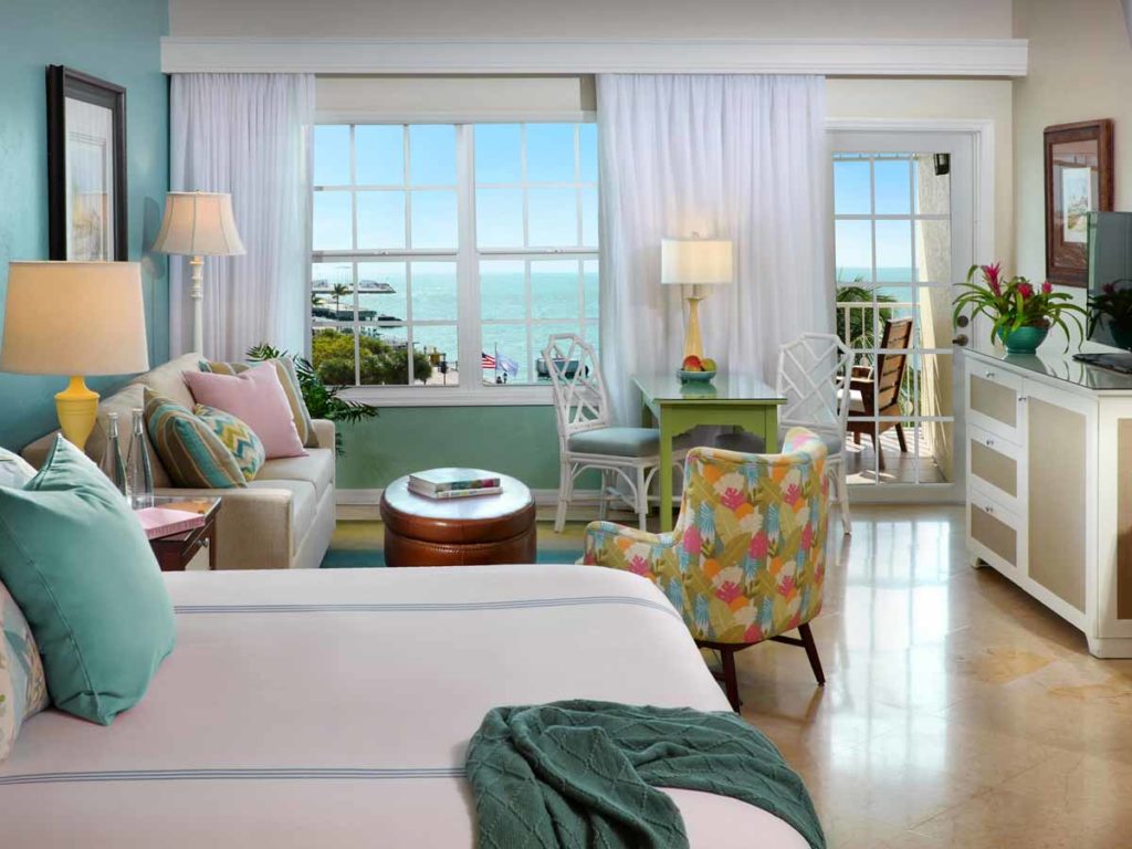 Ocean Key guestroom by the ocean.