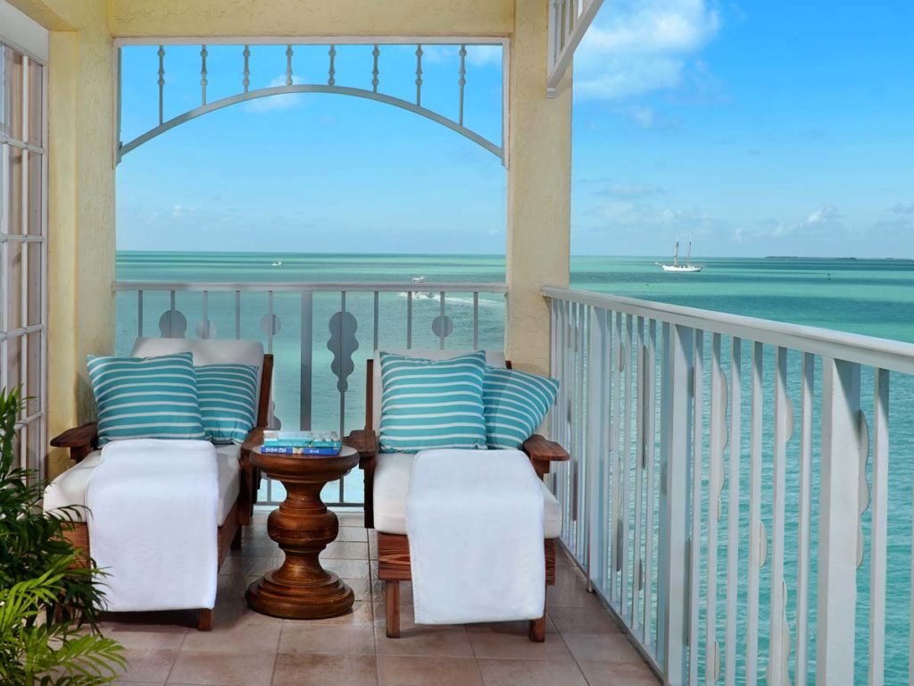 Balcony With An Ocean View At Ocean Key.