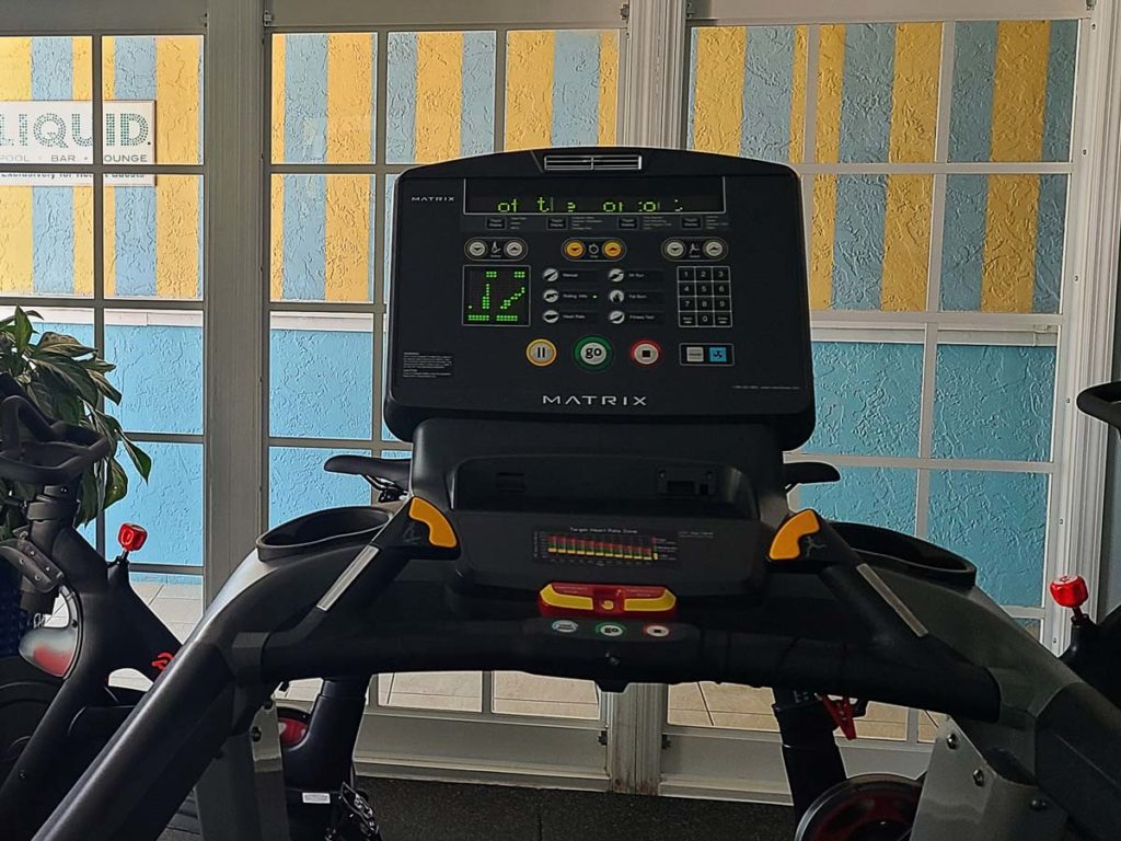 Treadmill In The Gym At Ocean Key.