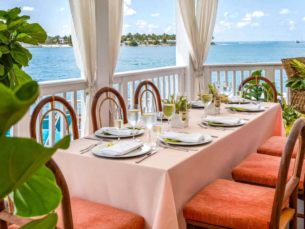 Table For An Event By The Ocean.